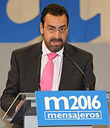 El presidente del Comité Paralímpico Español, Miguel Carballeda, durante su discurso